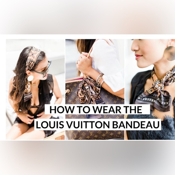 LOUIS VUITTON Silk Pop Monogram BB Bandeau Scarf - Picture 17 of 17